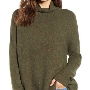 French Connection Roll Neck Flossy Sweater - Green